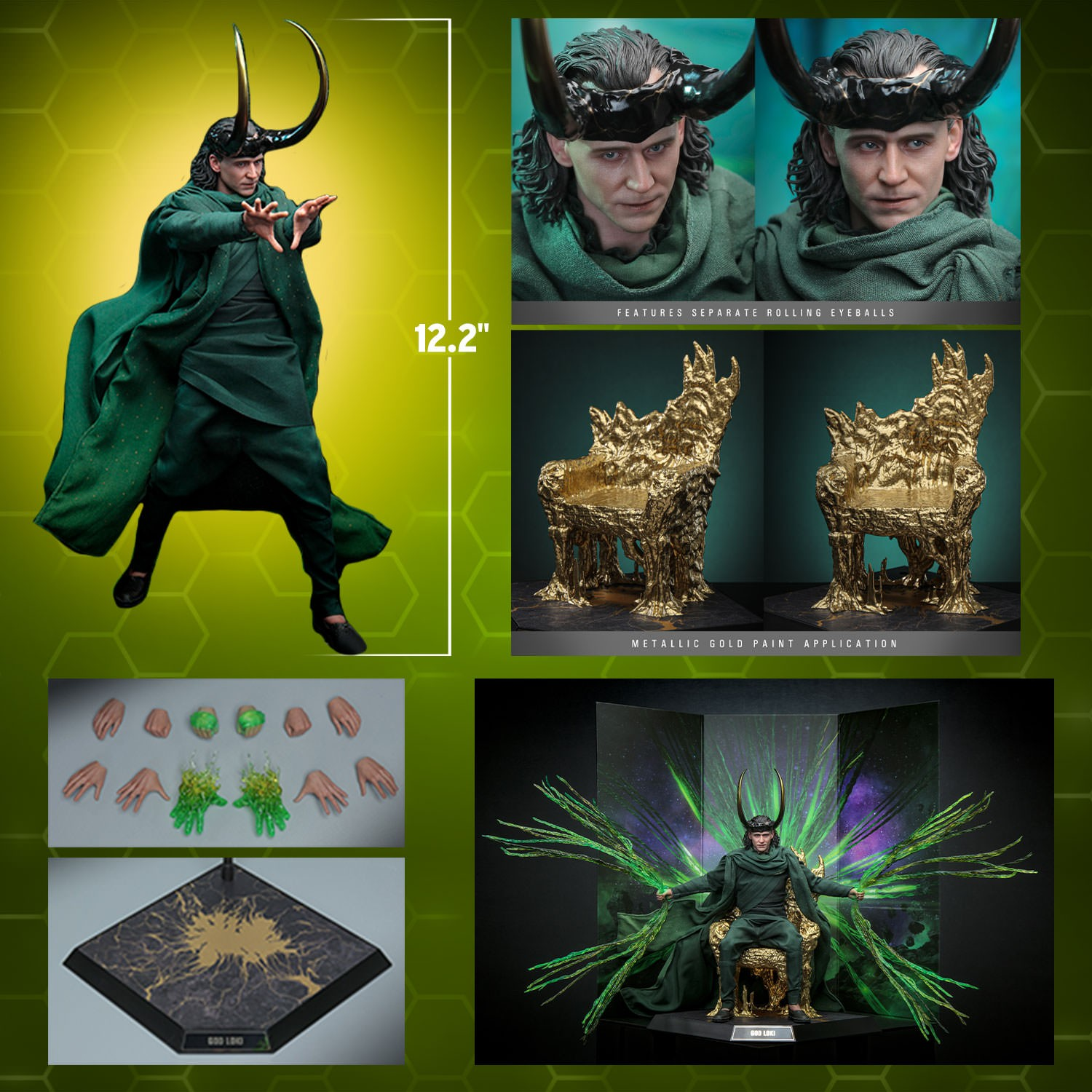GOD LOKI Sixth Scale Figure by Hot Toys