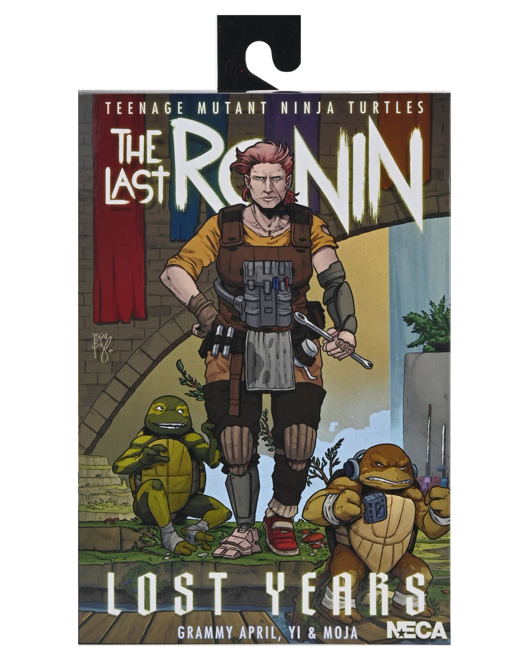TMNT 7" Scale Figures -The Last Ronin (The Lost Years) - Grammy April w/ Baby Yi & Moja by Neca