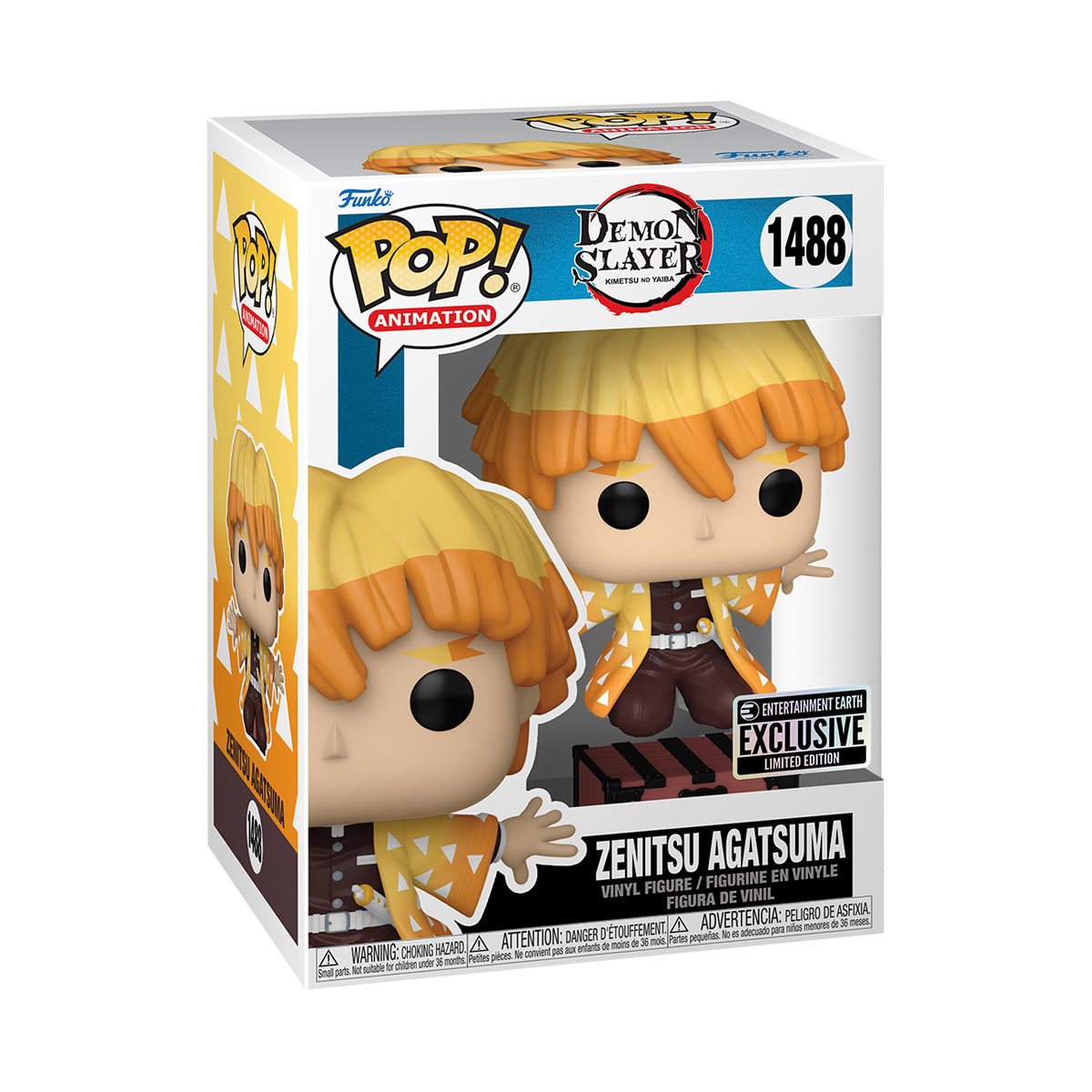 Demon Slayer Zenitsu Protecting Nezuko's Box Funko Pop! Exclusive