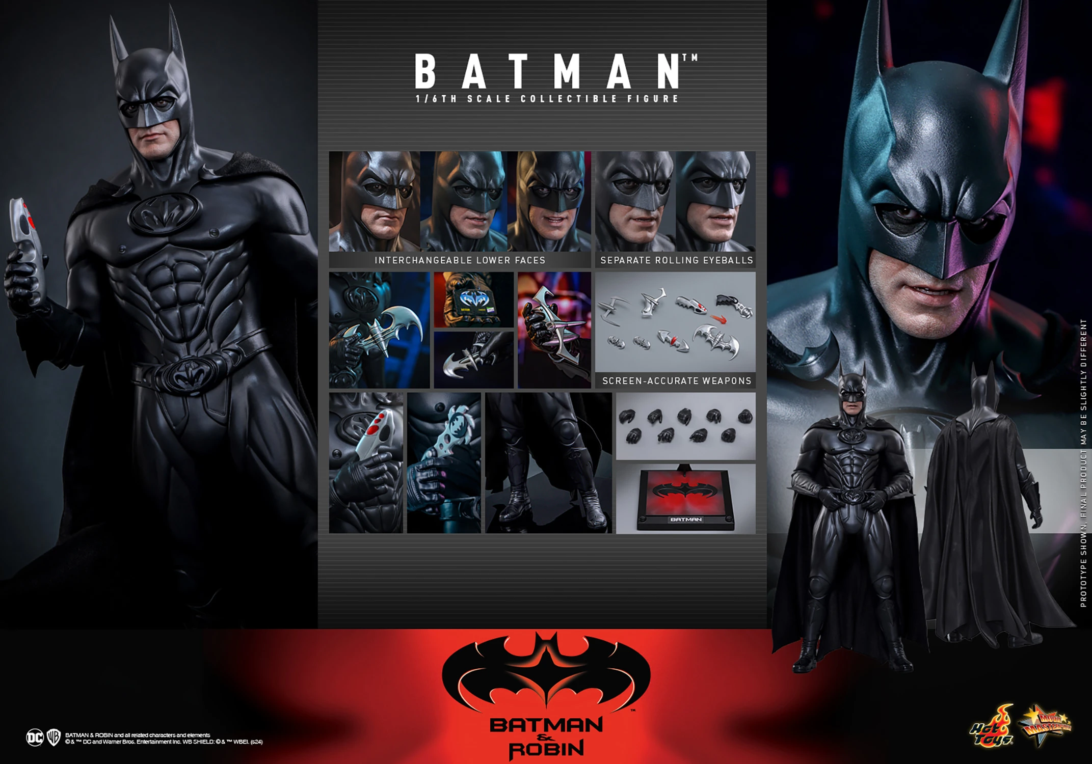Batman (Batman and Robin) Sixth Scale Figure by Hot Toys