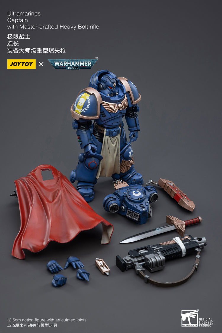 Warhammer 40K Ultramarines Primaris Captain Ptolias Corvor Action Figure
