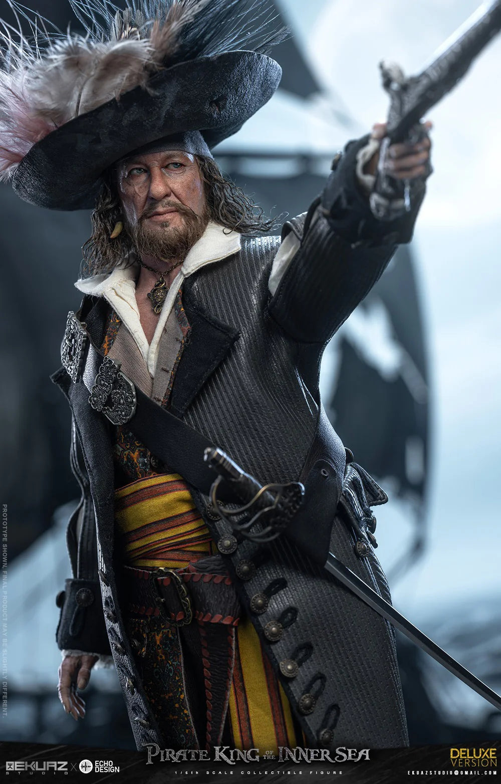 Ekuaz Studio x Echo Design King of the Caspian Sea 1/6 Figure (POTC Hector Barbossa)