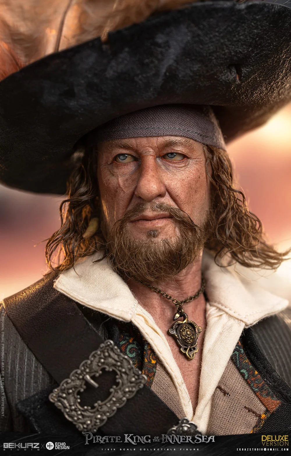 Ekuaz Studio x Echo Design King of the Caspian Sea 1/6 Figure (POTC Hector Barbossa)