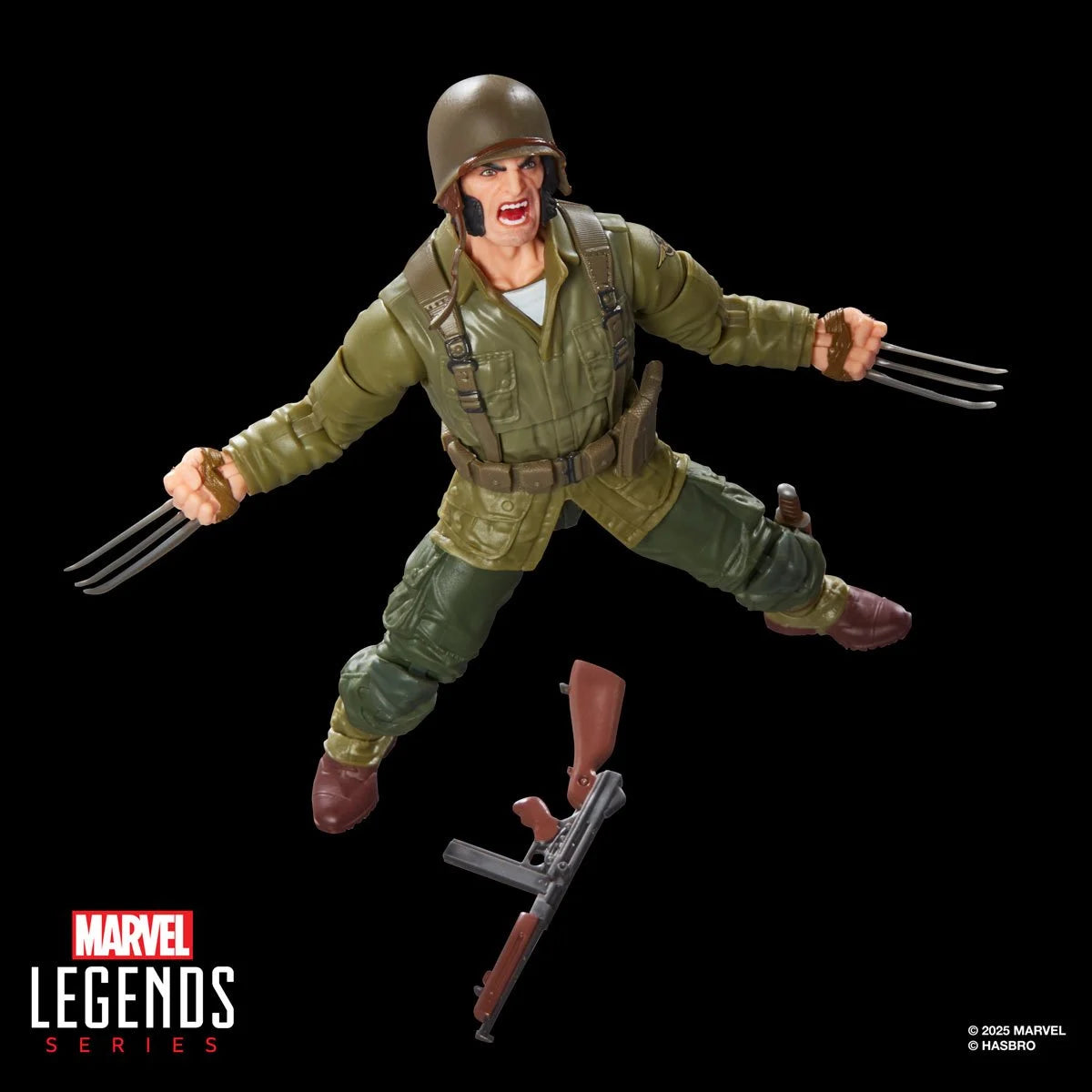 Marvel Legends Series Wolverine (WWII Logan) X-Men Comics Action Figure