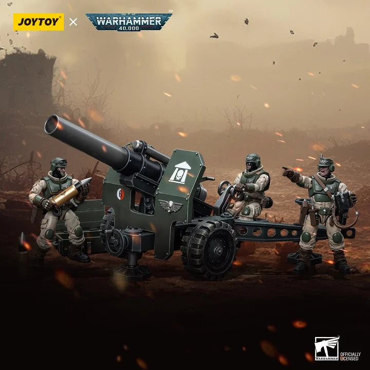 Warhammer 40K Astra Militarum Ordnance Team with Bombast Field Gun Artillery Set