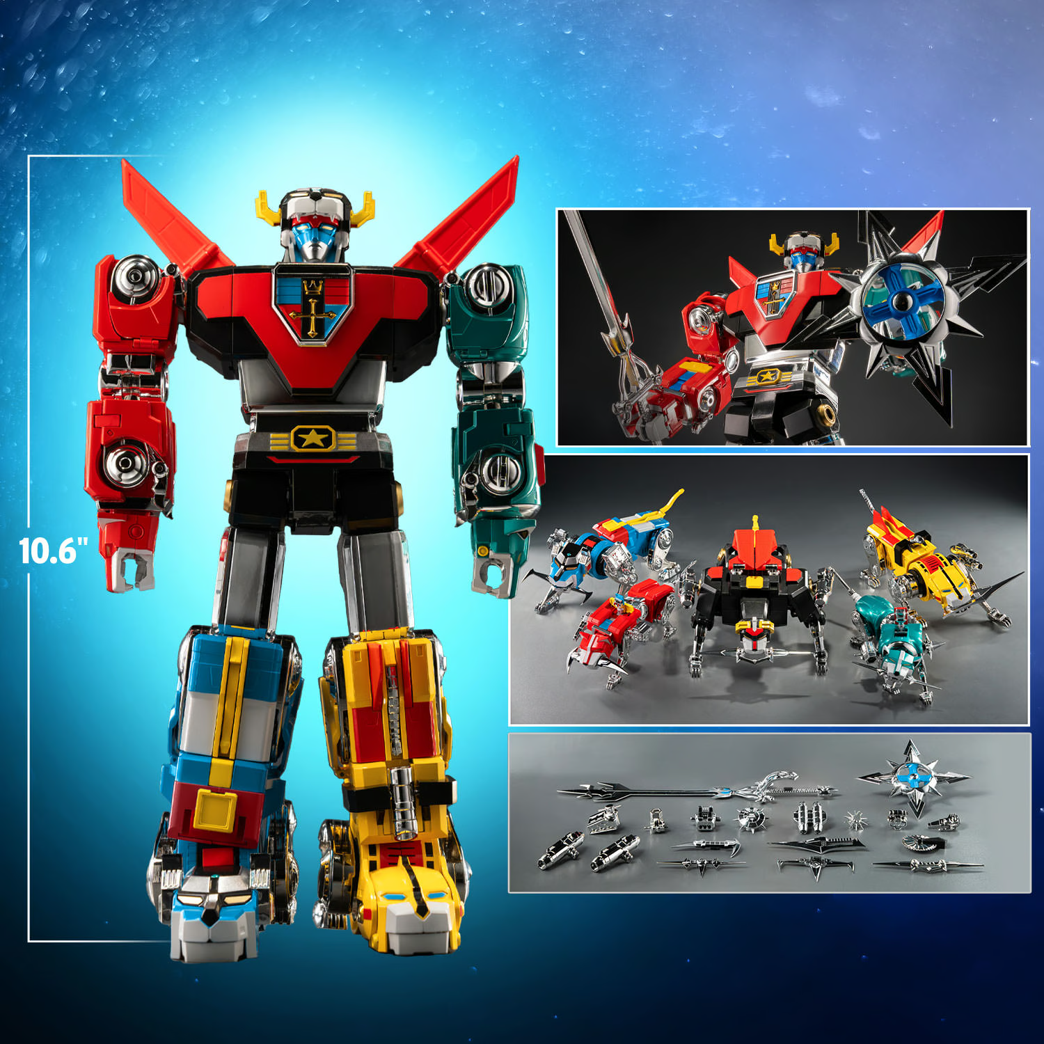 ROBO-DOU Voltron (Retro Toy Edition) Action Figure by ThreeZero