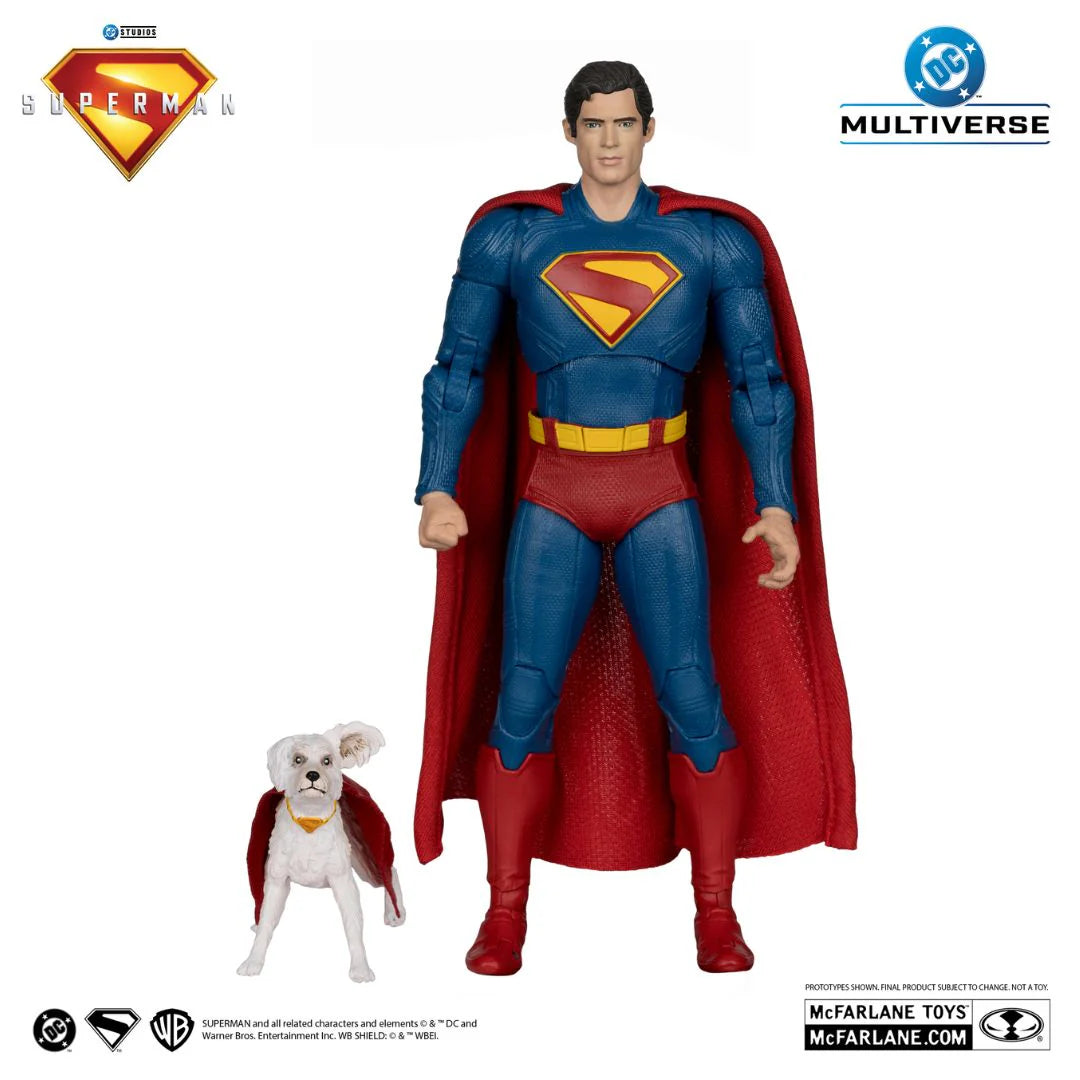Superman with Krypto The Super Dog (Superman Movie) Deluxe Action Figure By Mcfarlane