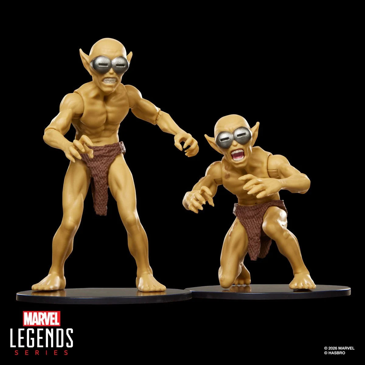 Fantastic Four Marvel Legends Mole Man & Moloids Action Figures