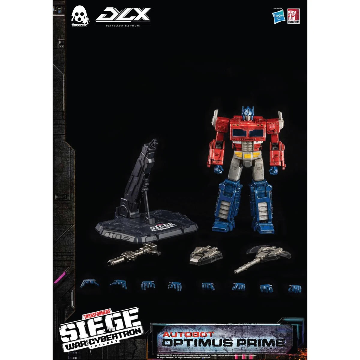 Transformers War for Cybertron Trilogy Optimus Prime DLX Action Figure by ThreeZero