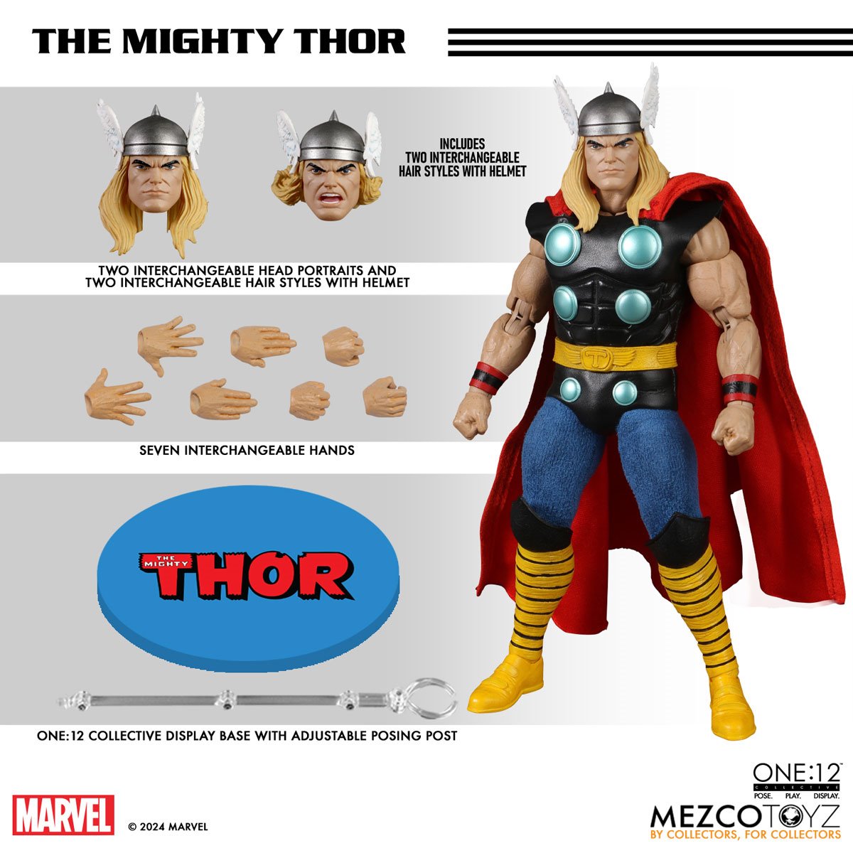Mighty Strike Hasbro Thor Action Figure Diamond Select Marvel