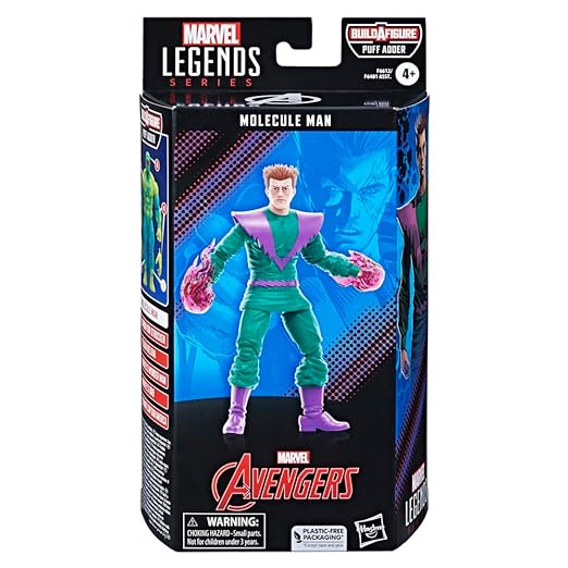 Marvel Legends Molecule Man The Avengers (Classic Comic) Action Figure (Puff Adder BAF)