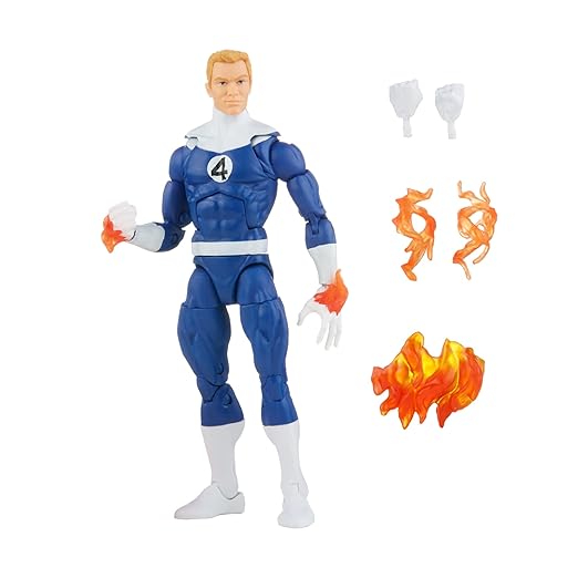 Marvel Legends Fantastic Four Human Torch Retro Comics figure
