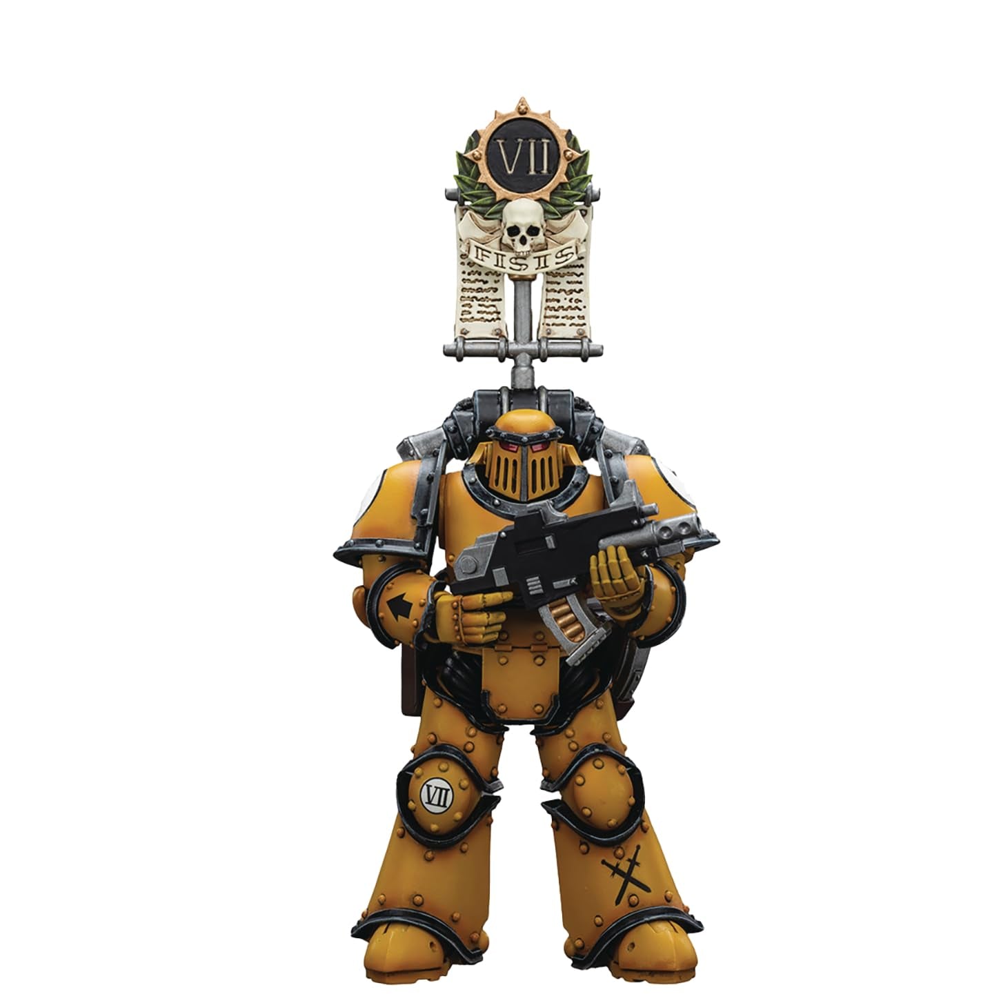 Warhammer: The Horus Heresy Imperial Fists Legion MkIII Tactical Squad Legionary with Legion Vexilla 1/18 Scale Action Figure