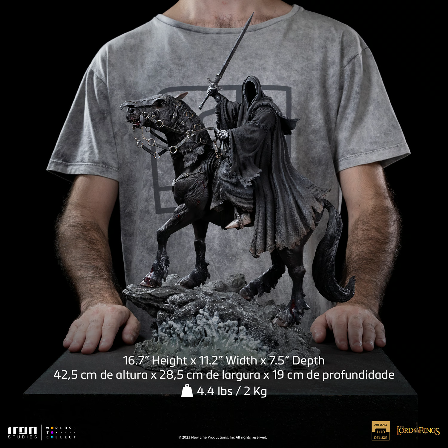Nazgûl on Horse Deluxe The Lord of the Rings Art Scale Statue