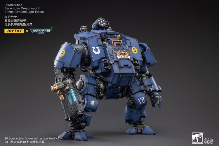 Warhammer 40K Ultramarines Redemptor Dreadnought Brother Tyleas 1/18 Scale Figure