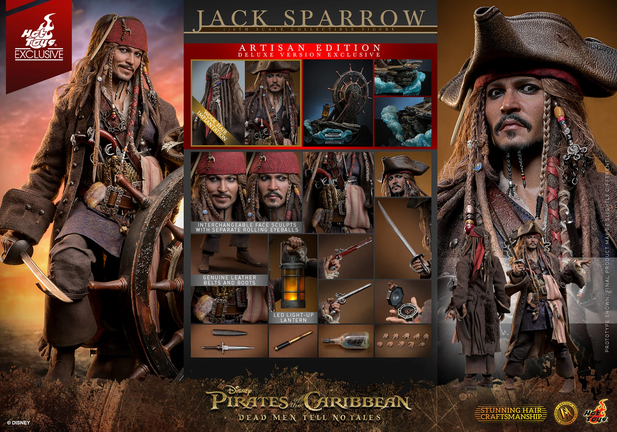 Jack Sparrow (Artisan Edition Deluxe Version) by Hot Toys