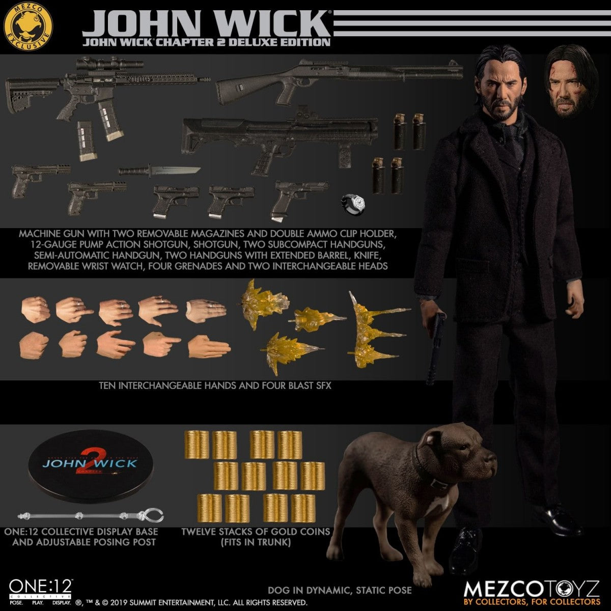 John Wick Chapter 2 Deluxe Edition One:12 Action Figure By Mezco