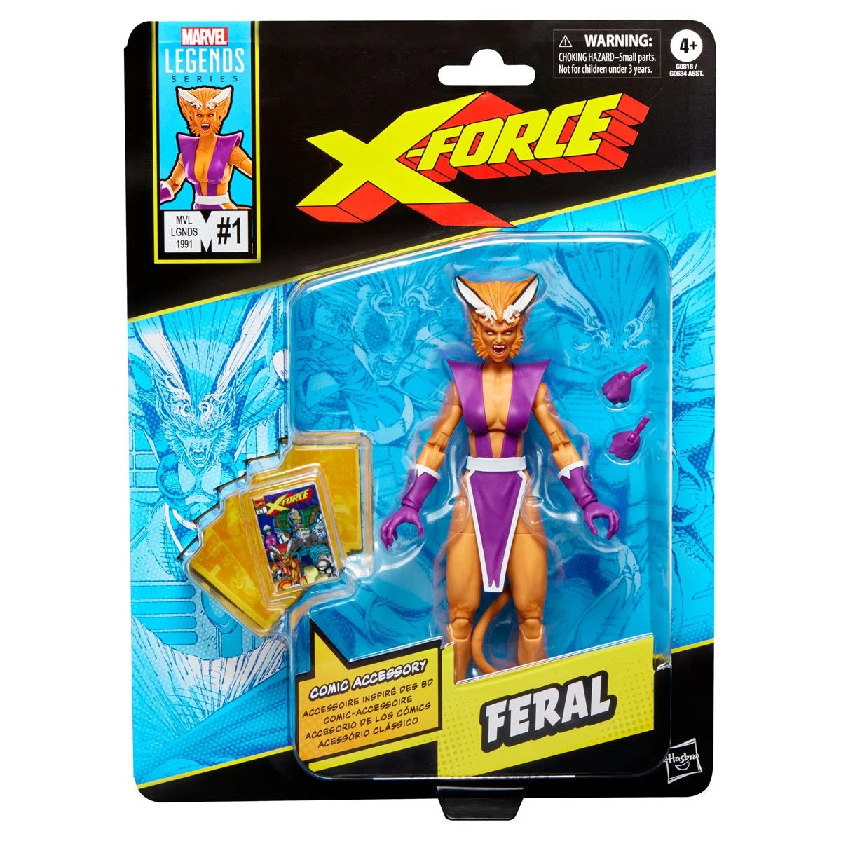 X-Men X-Force Marvel Legends Series Feral Action Figure
