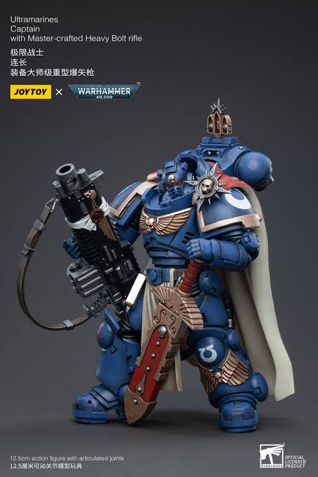 Warhammer 40K Ultramarines Primaris Captain Ptolias Corvor Action Figure