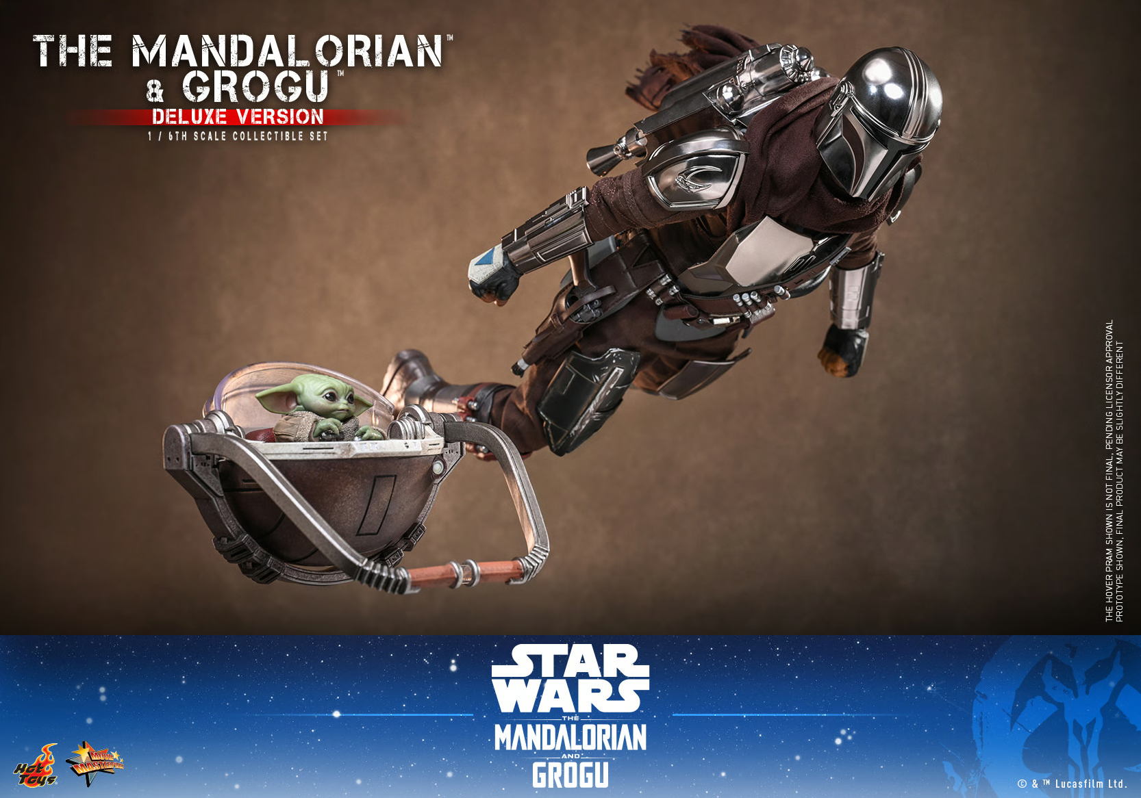 The Mandalorian and Grogu (Deluxe Version) Sixth Scale Figure by Hot Toys