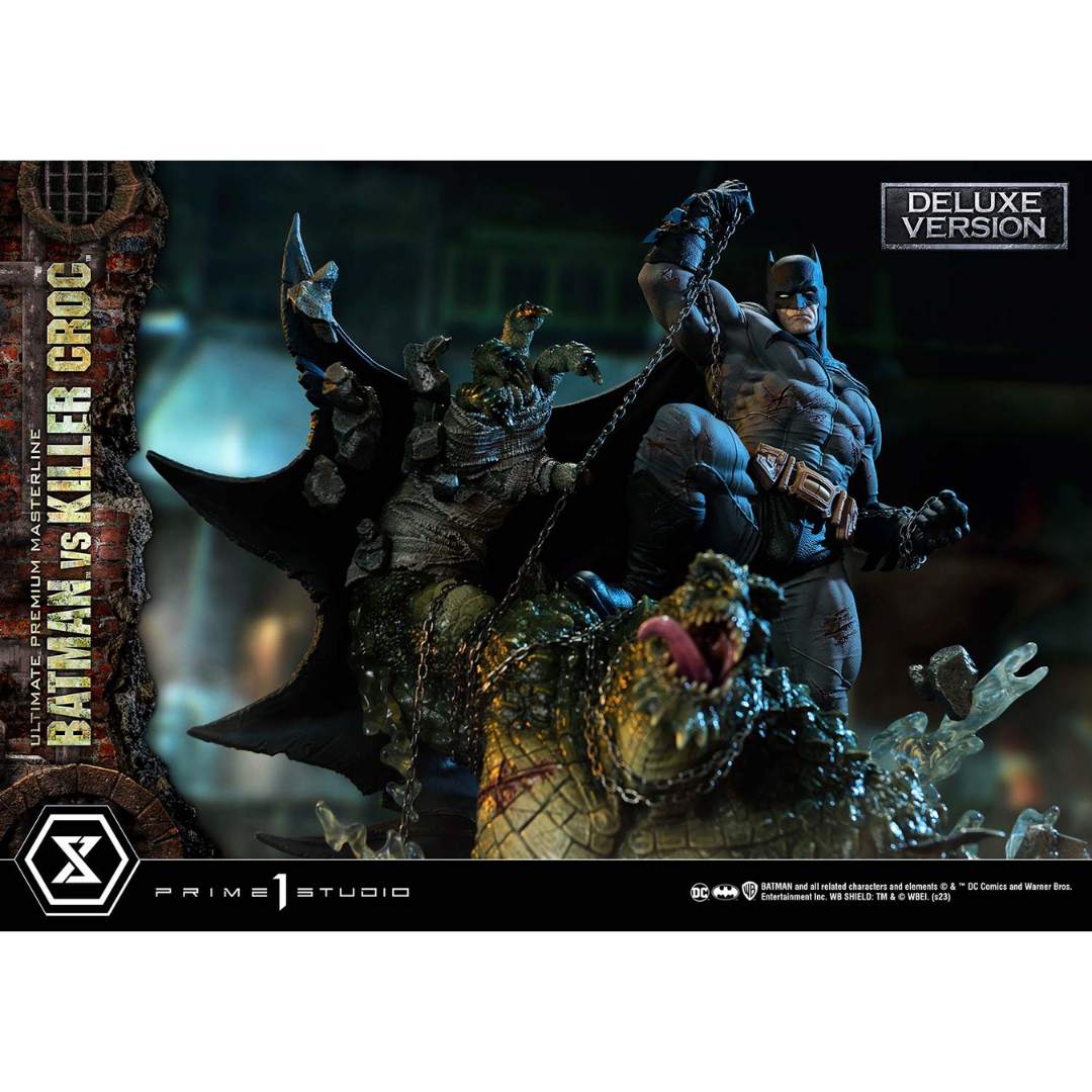 Dc Comics Batman vs. Killer Croc (Deluxe Version) Statue By Prime 1 Studio