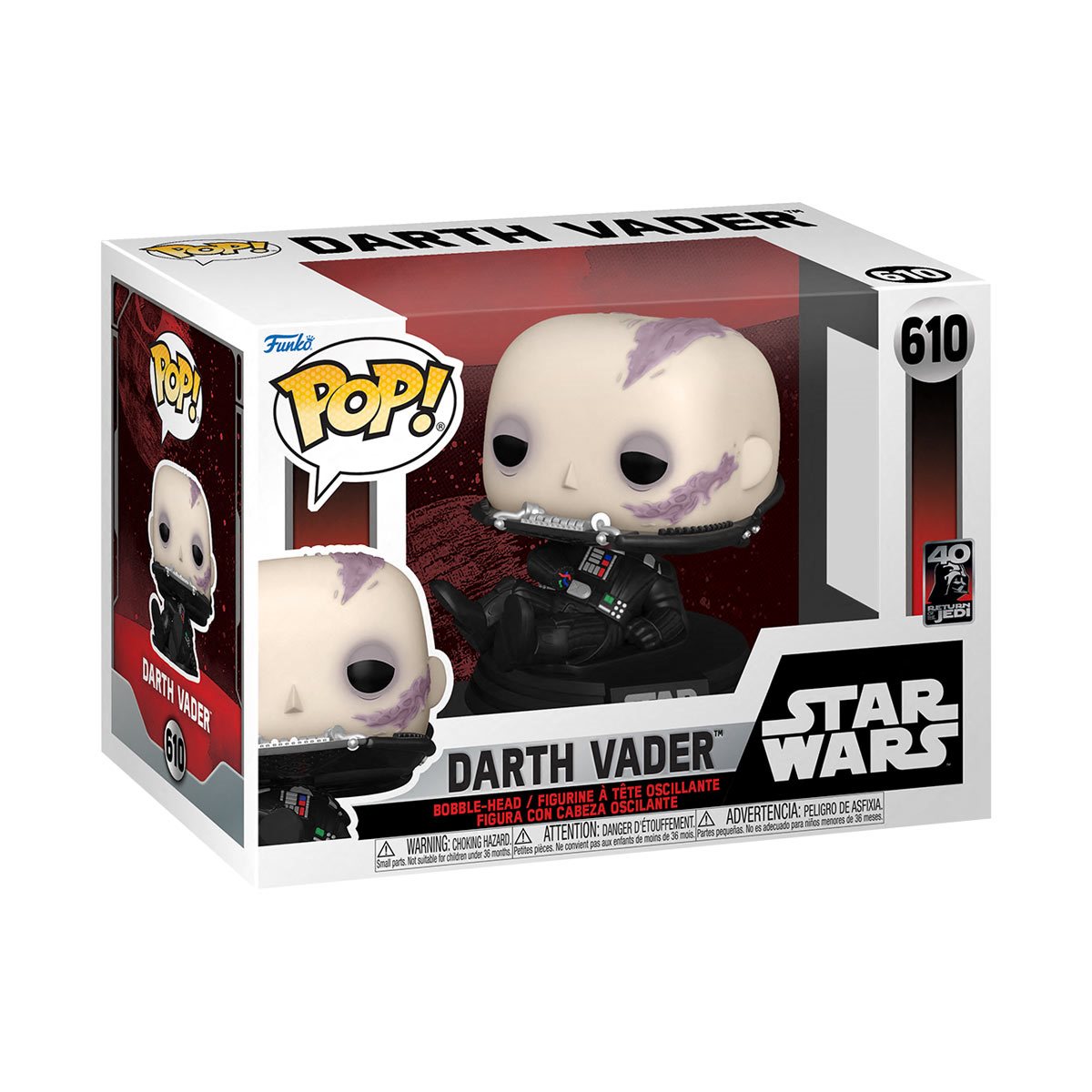 Star Wars: Return of the Jedi 40th Anniversary Darth Vader (unmasked) Funko Pop!