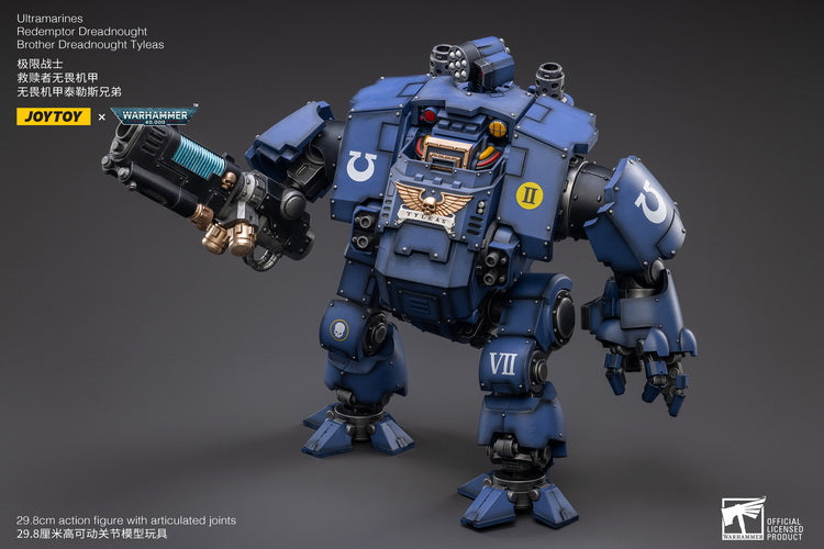Warhammer 40K Ultramarines Redemptor Dreadnought Brother Tyleas 1/18 Scale Figure