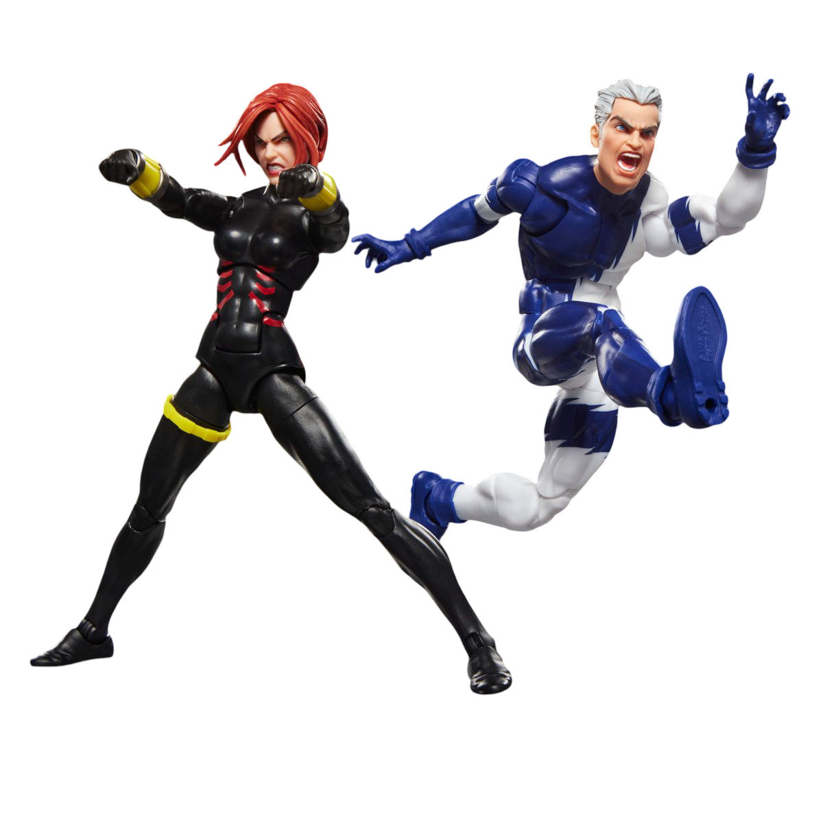 Avengers Marvel Legends Series Black Widow and Quicksilver Action Figures