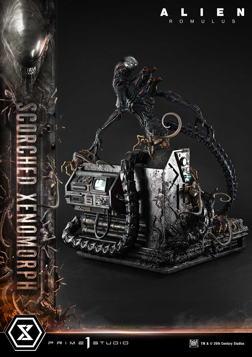 Alien Romulus Scorched Xenomorph DX Bonus Version By Prime 1 Studio