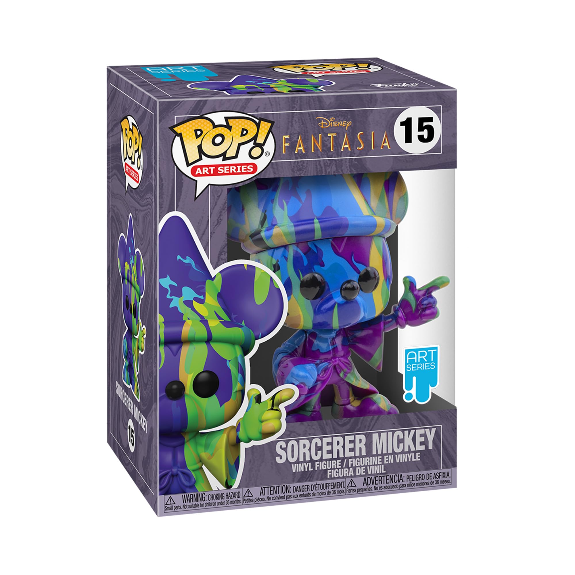 Disney Fantasia - Sorcerer Mickey Purple & Green Artist Series 80th Anniversary By Funko Pop