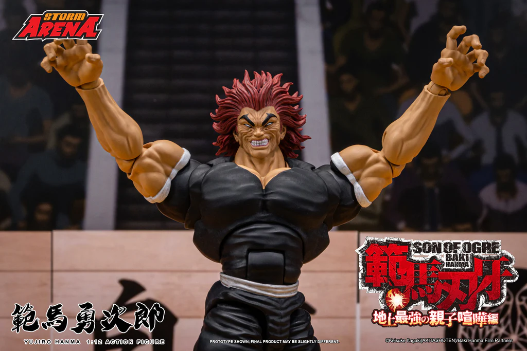 BAKI HANMA SON OF OGRE Yujiro Hanma (STORM ARENA) 1/12th Scale Action Figure By Storm Collectibles