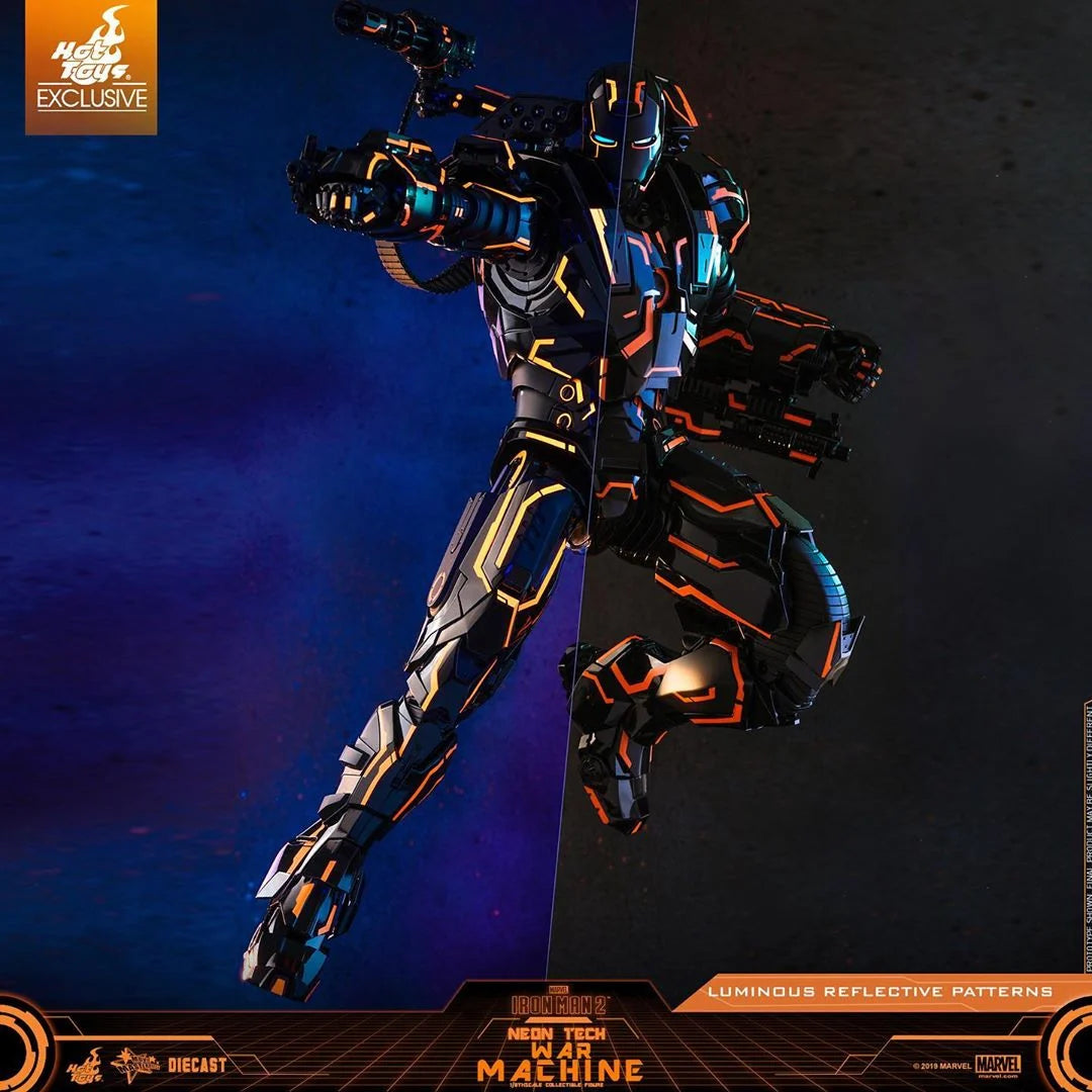 Neon Tech War Machine 1/6 Scale Exclusive Figure By Hot Toys