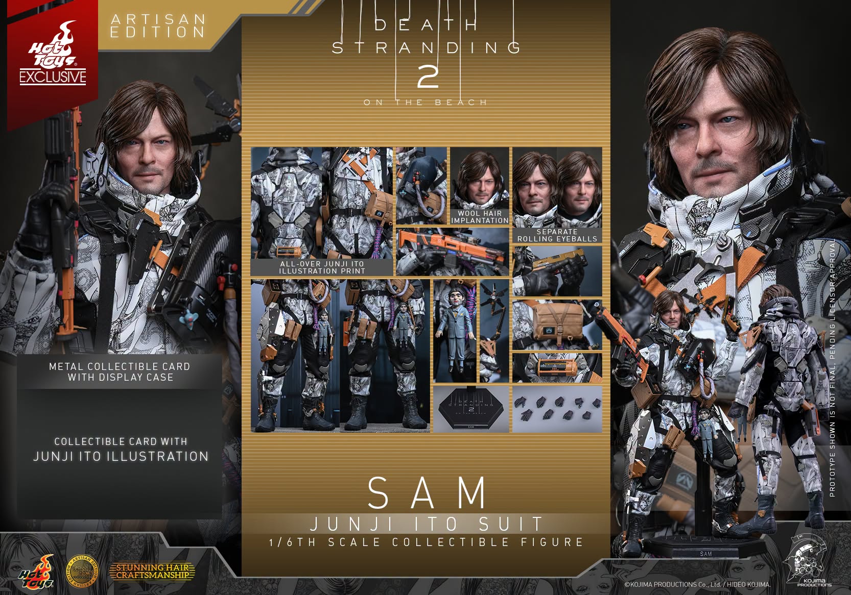 Sam (Junji Ito Suit) (Artisan Edition) Sixth Scale Figure by Hot Toys