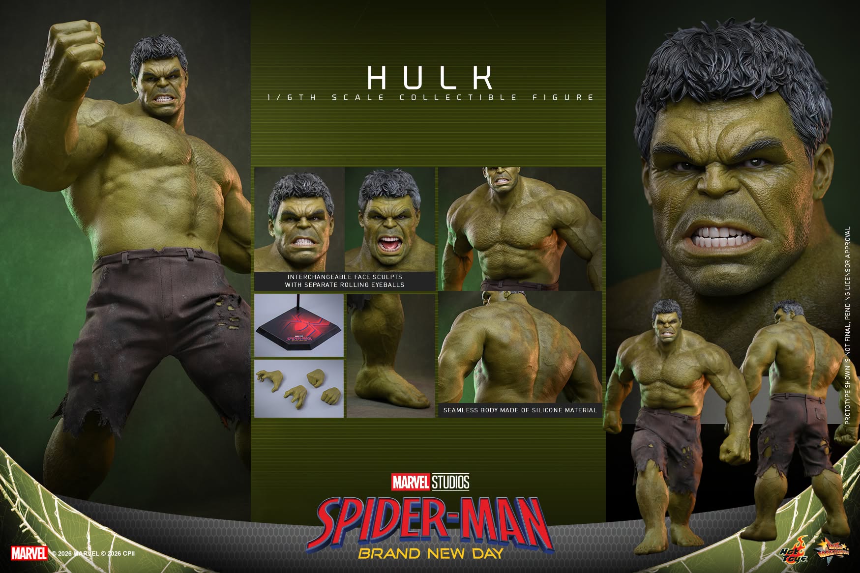 Hulk Sixth Scale Figure By Hot Toys