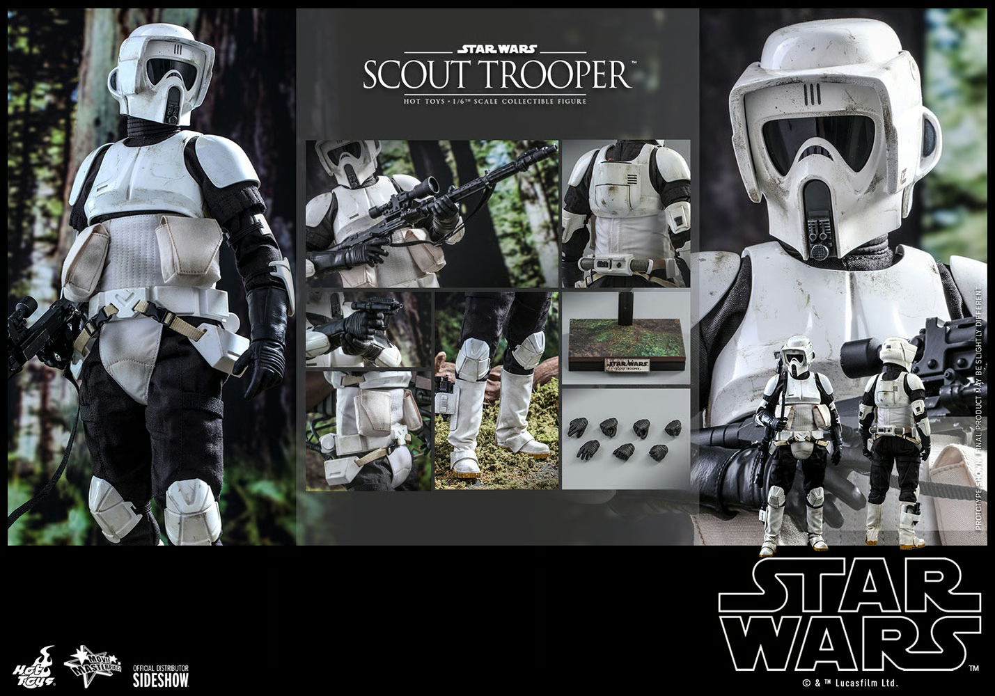 Scout Trooper Sixth Scale Figure by Hot Toys