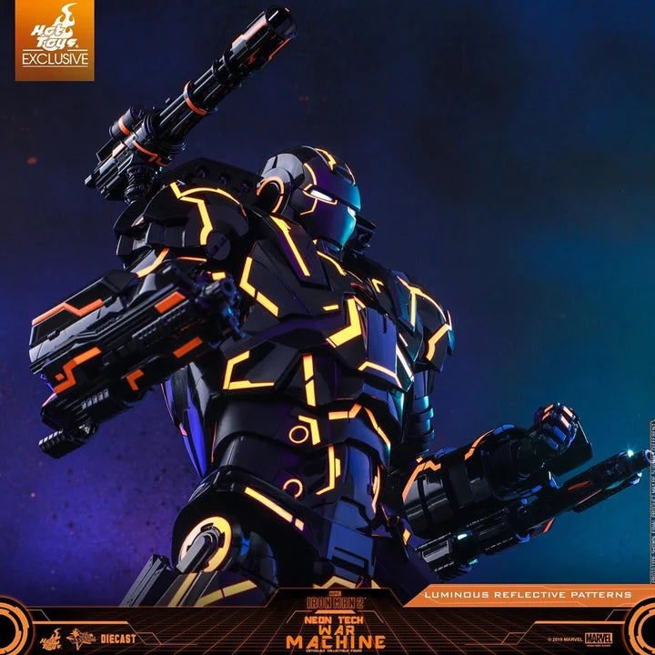 Neon Tech War Machine 1/6 Scale Exclusive Figure By Hot Toys