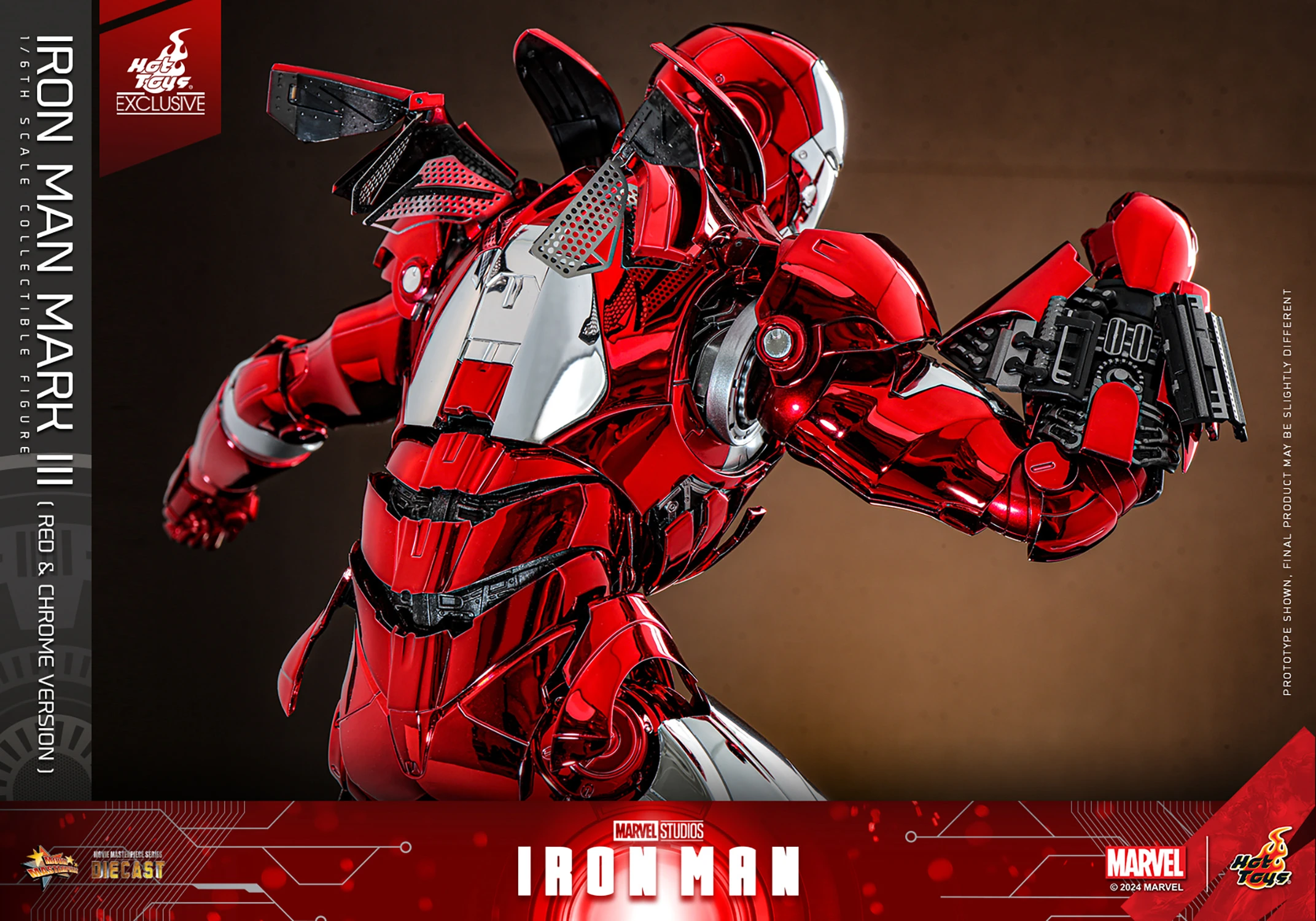 Ironman Mark III (Red & Chrome Version) By Hot Toys