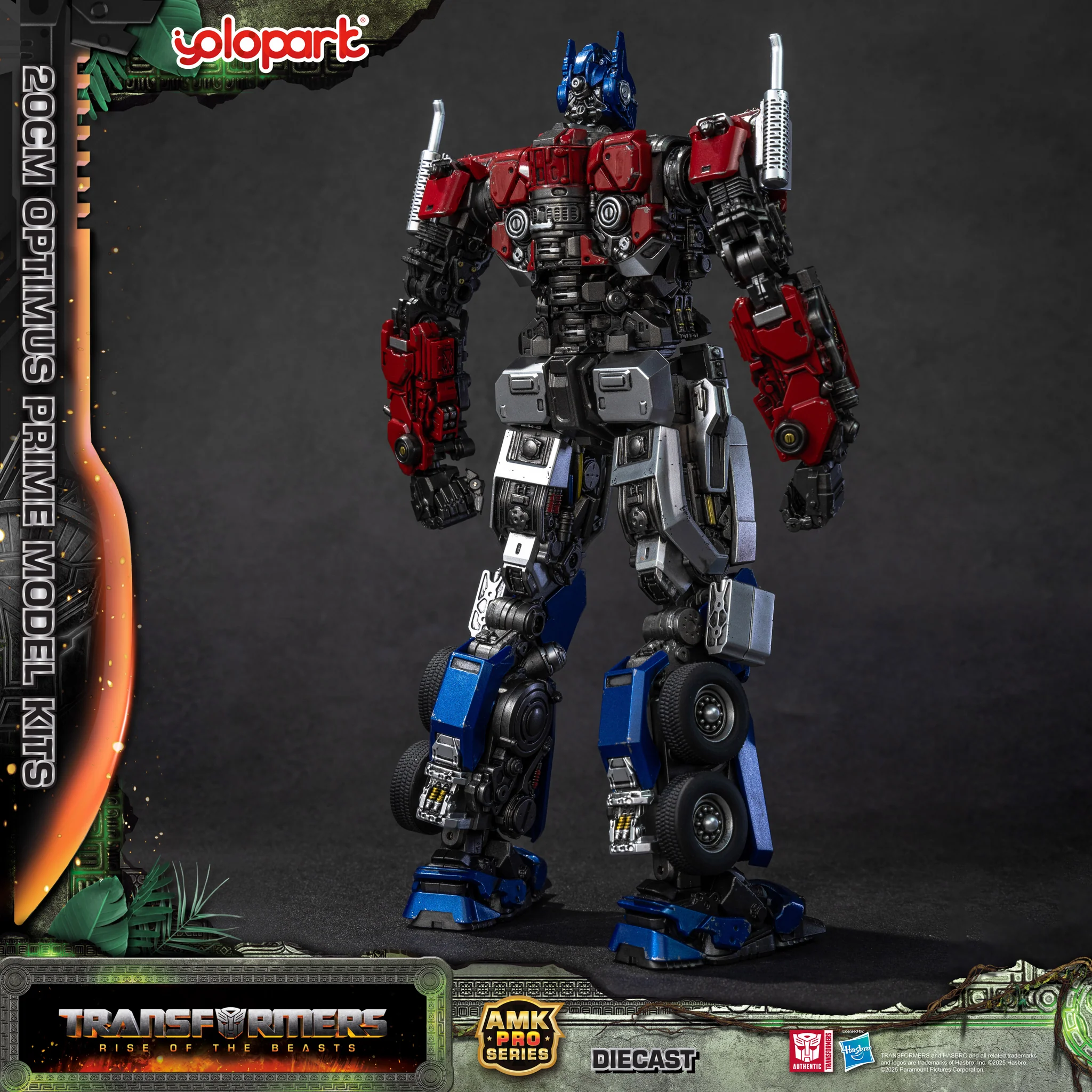 Transformers Rise of the Beasts Optimus Prime Model Kit AMK Series By Yolopark