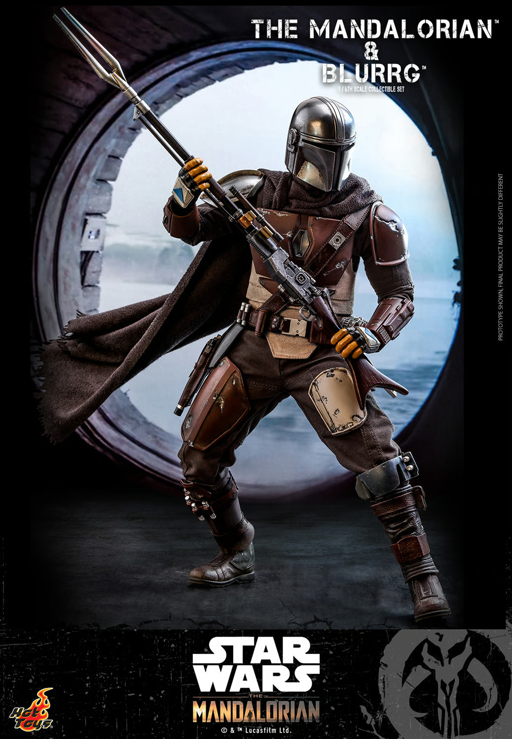 Mandalorian & Blurrg Sixth Scale Figure by Hot Toys