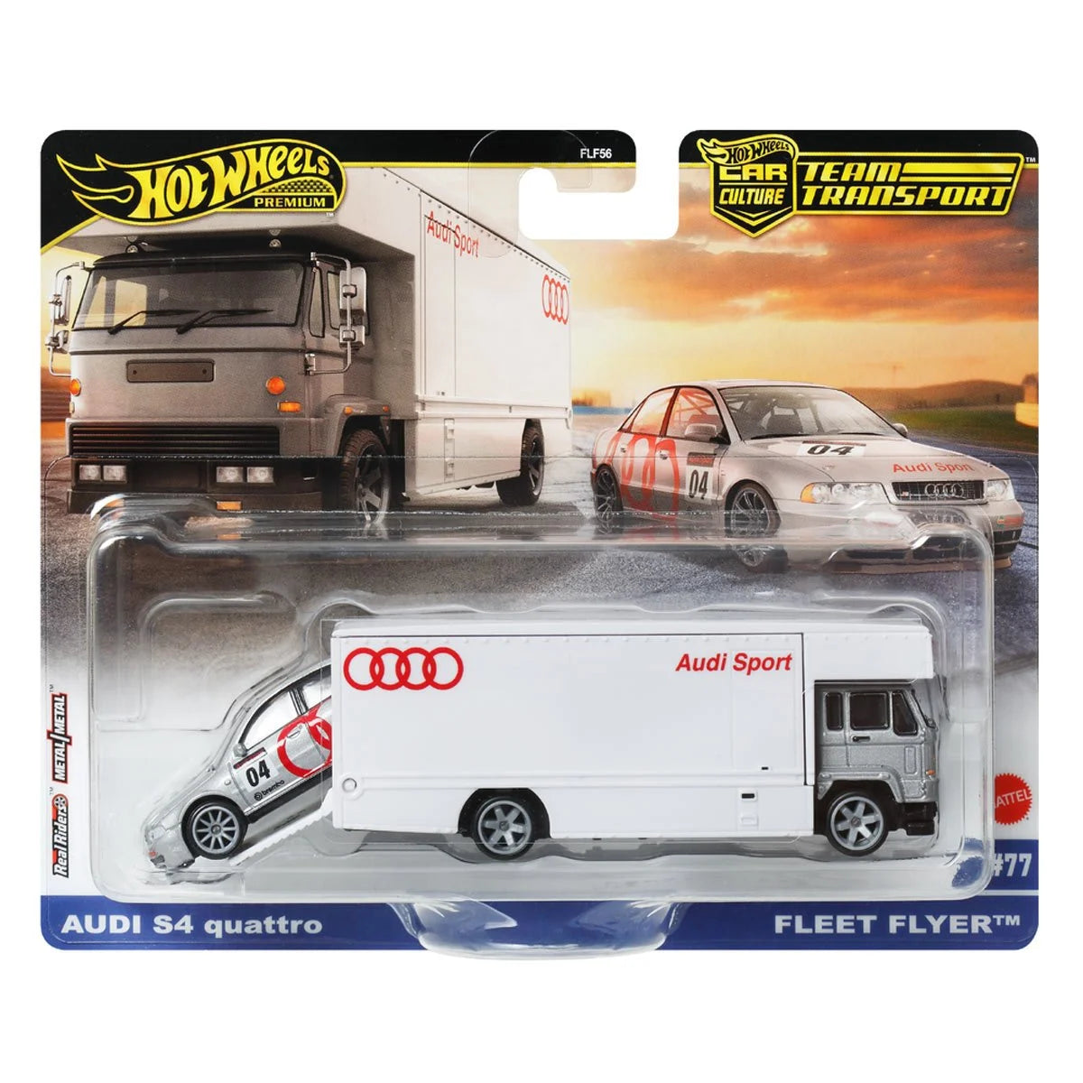 Hot Wheels Team Transport 2025 - Audi S4 Quattro, Fleet Flyer