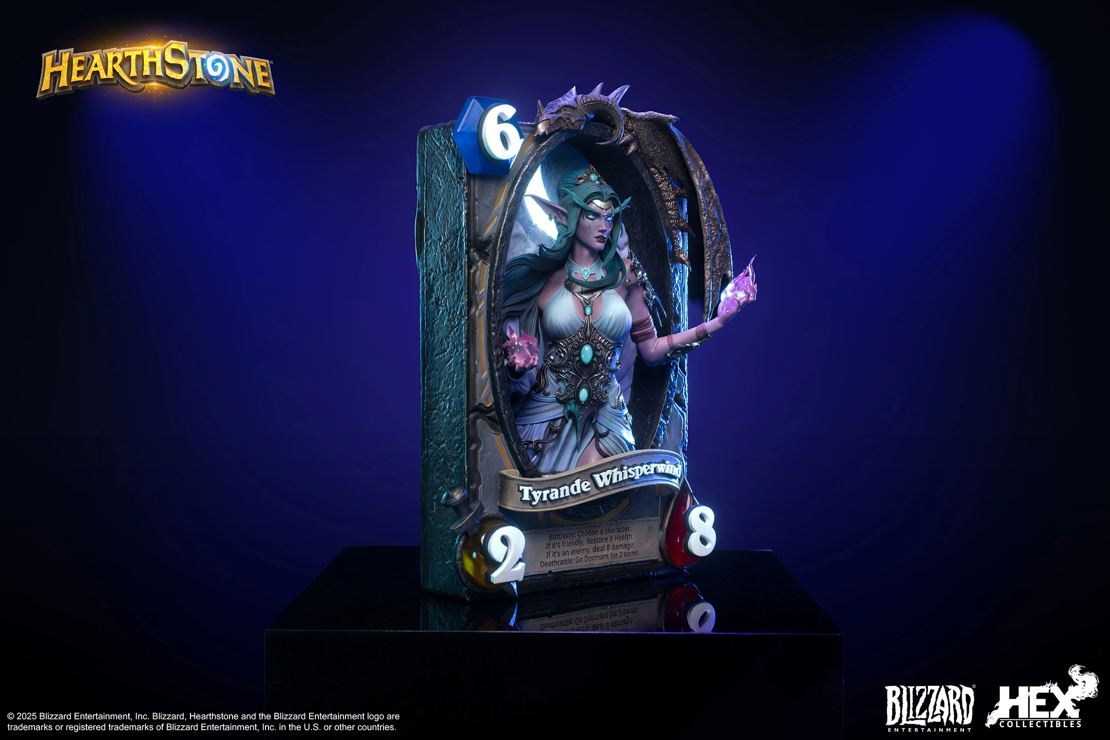 Tyrande Whisperwind 3D Art Frame Statue by HEX Collectibles