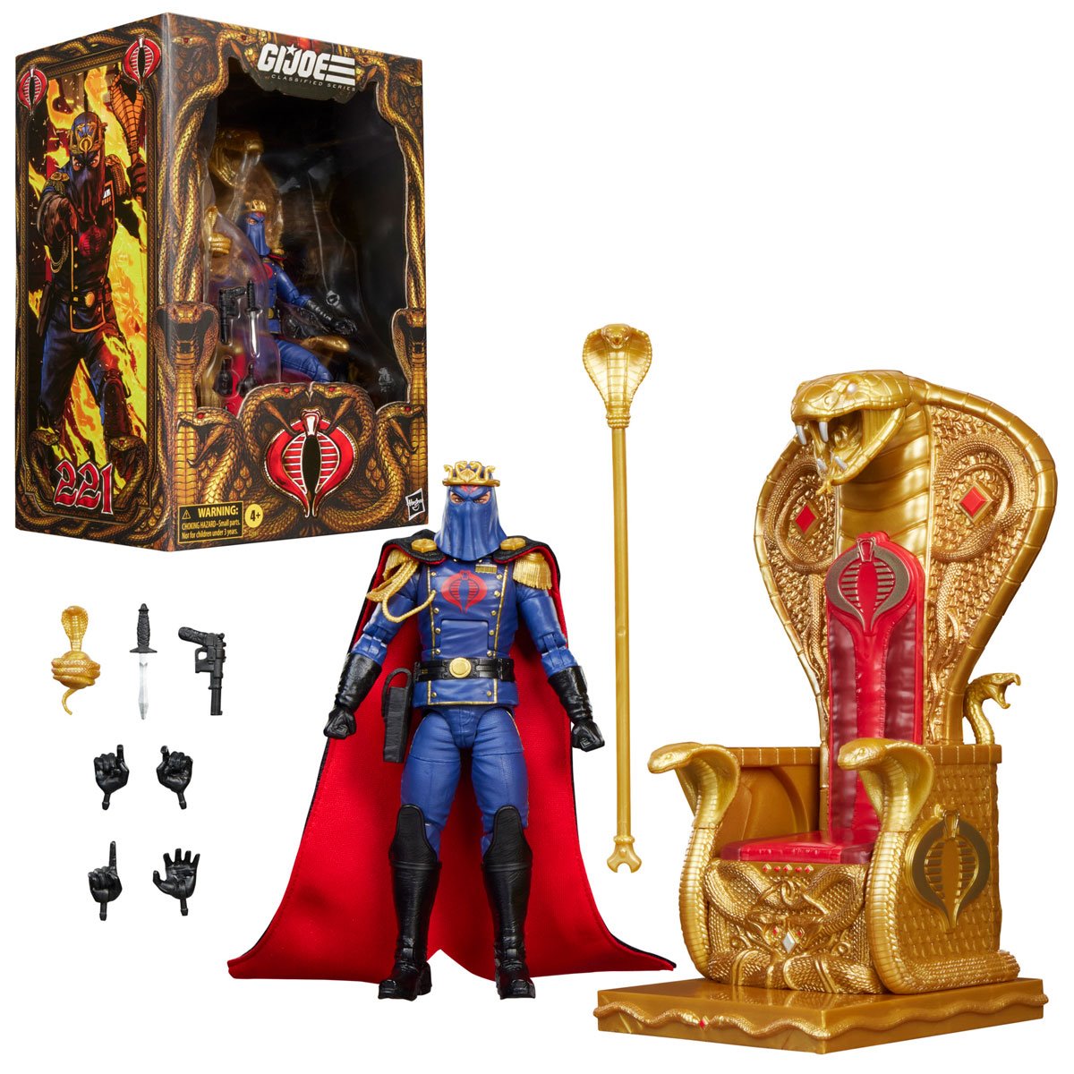 G.I. Joe Classified Series Deluxe Cobra Commander in Dress Uniform Action Figure