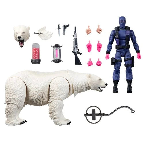 G.I. Joe Classified Series Snake Eyes Action Figure with Polar Bear