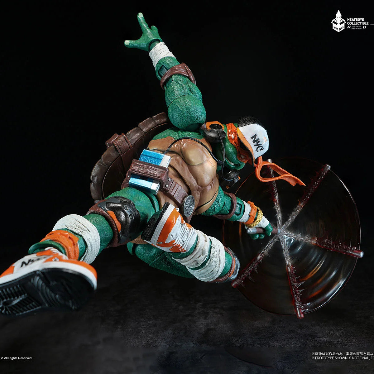 HB0105 HEFIG TMNT Michelangelo Action Figure Bonus Edition By Heatboys