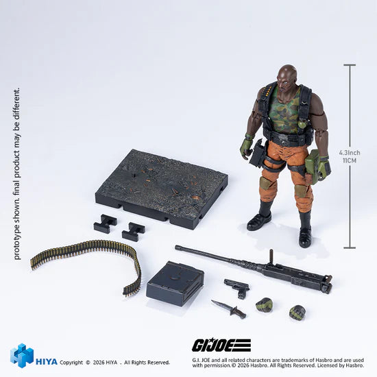HIYA Exquisite Mini Series 1/18 Scale G.I.Joe RoadBlock Action Figure