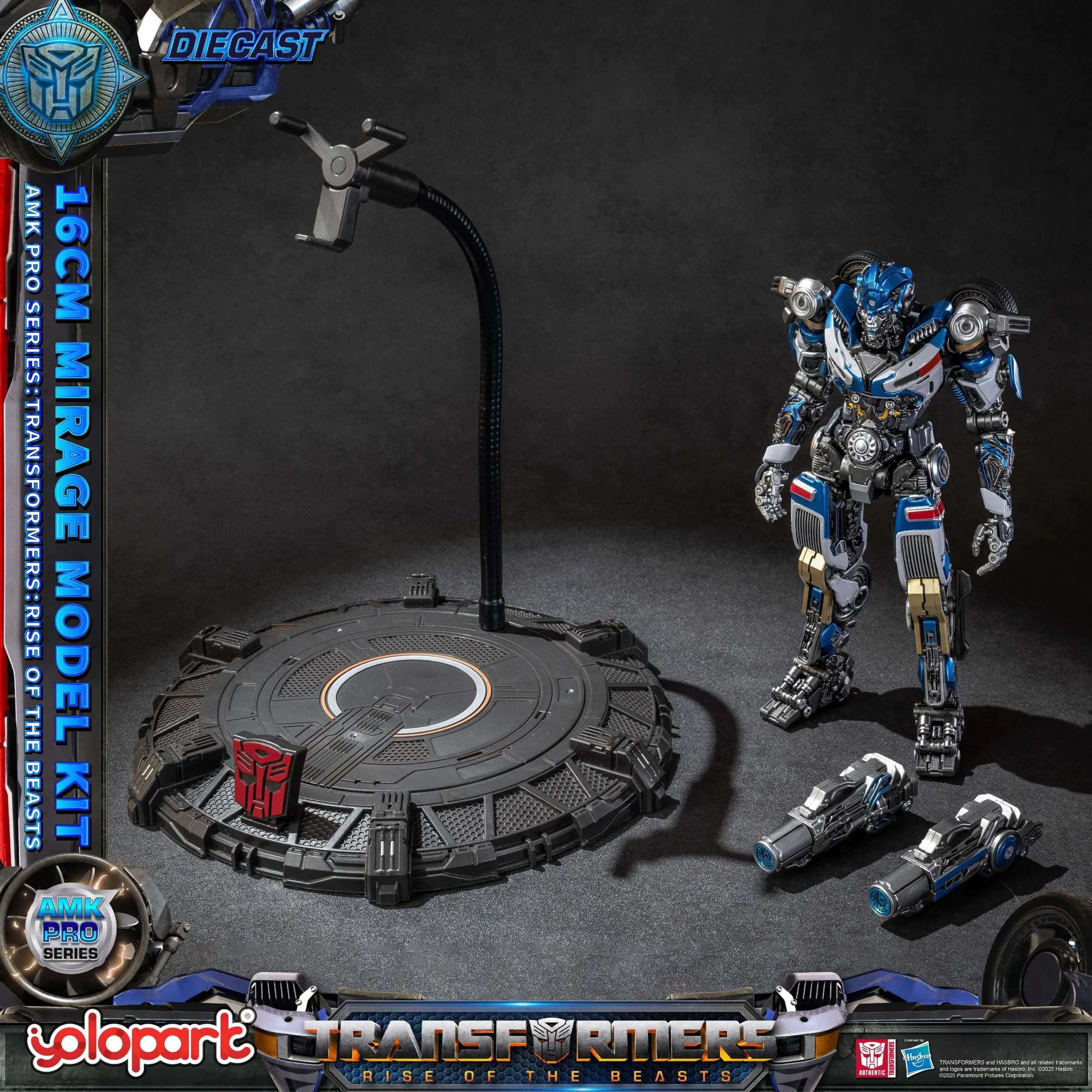 Transformers Rise of the Beasts 16cm Mirage Model Kit AMK PRO Series By Yolopark