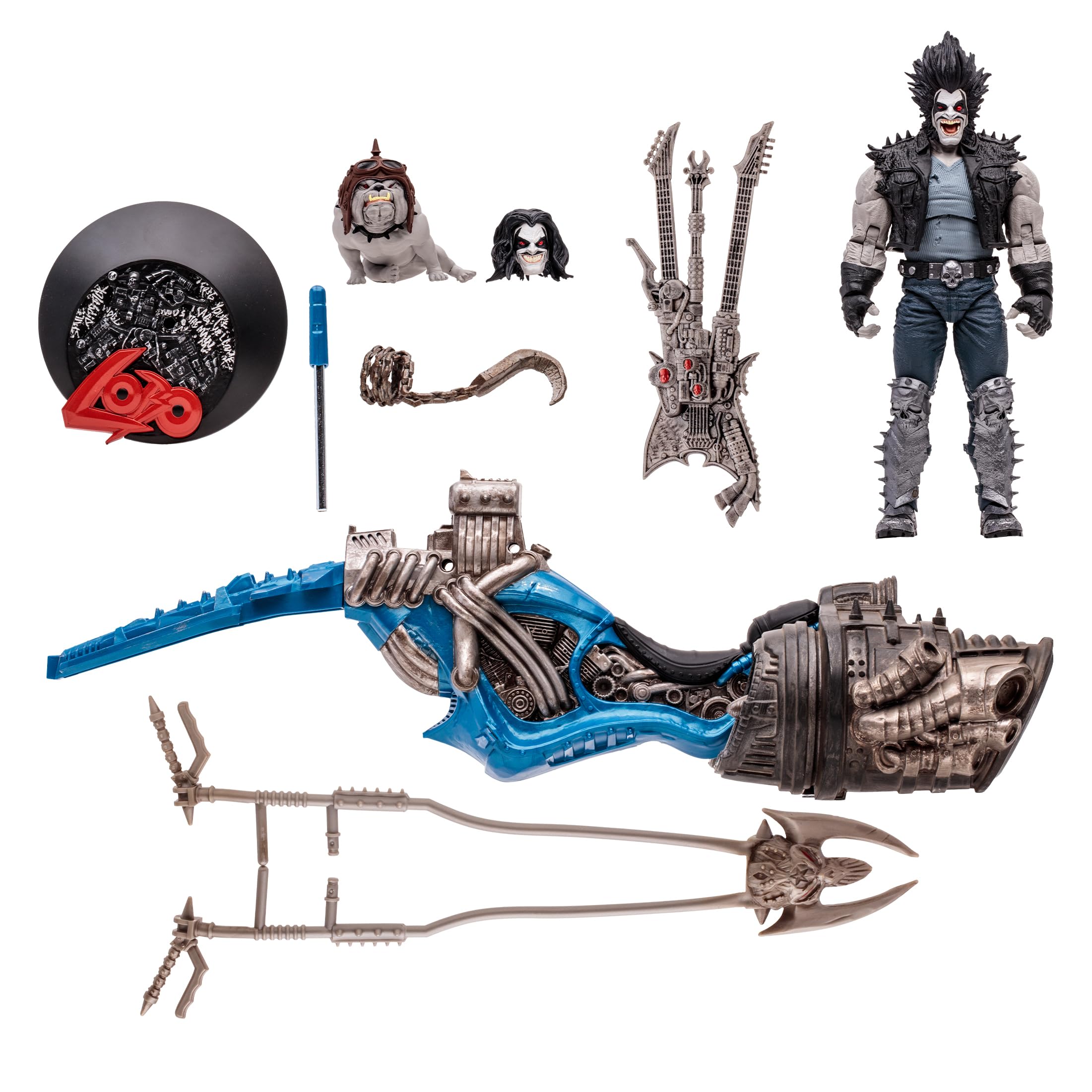 Lobo & Spacehog (Justice League of America) Action Figure with Vehicle