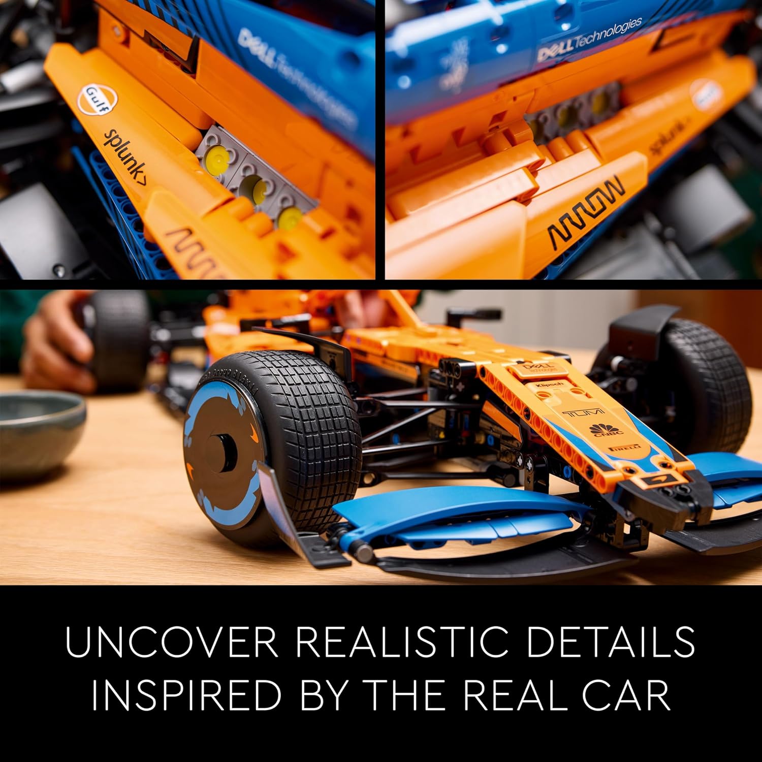 LEGO Technic McLaren Formula 1 Team 2022 Race Car 42141 Building Kit for Adults (1432 Pieces)