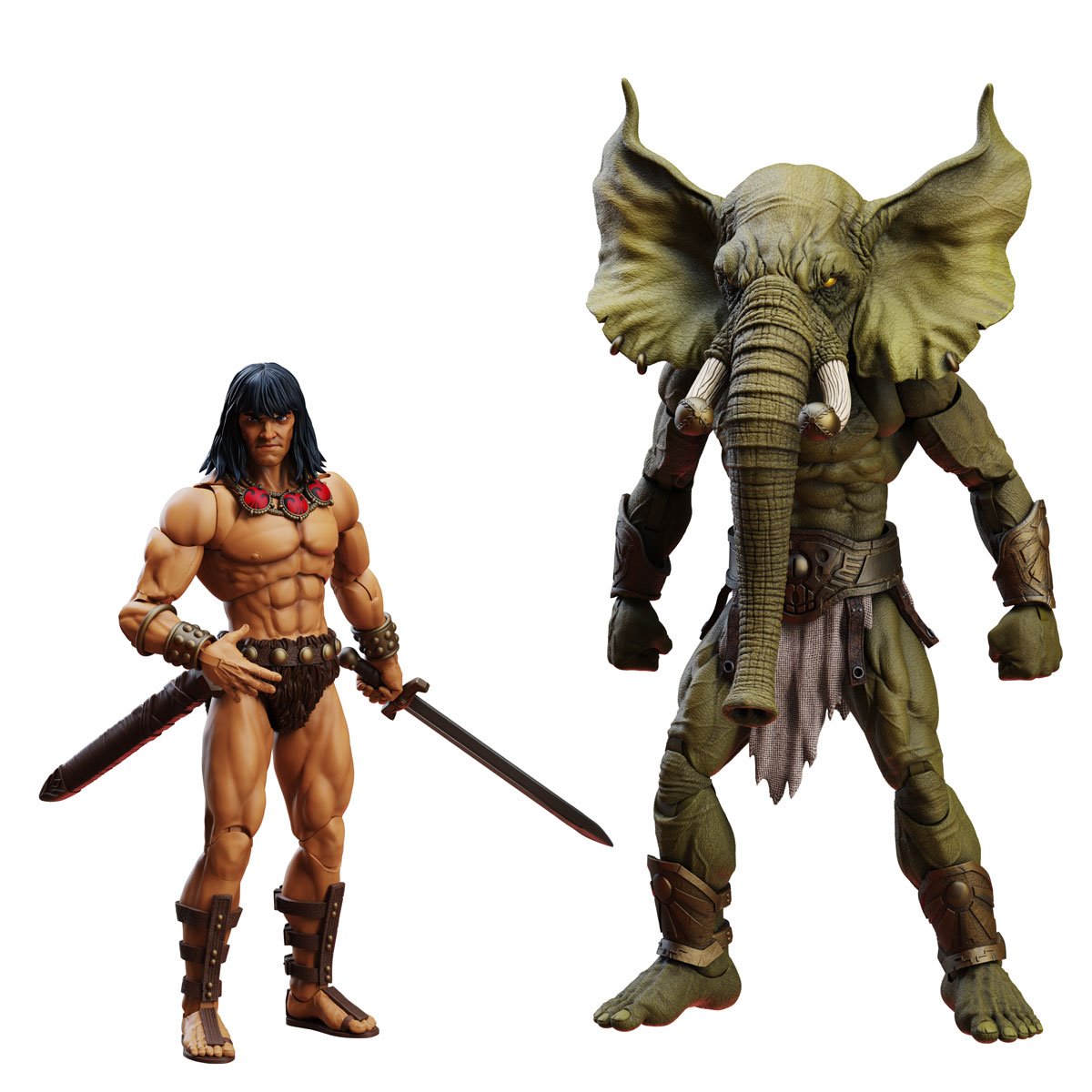 Conan the Barbarian The Tower of the Elephant Young Conan and Yag Kosha Action Figure 2-Pack By Boss Fight Studio