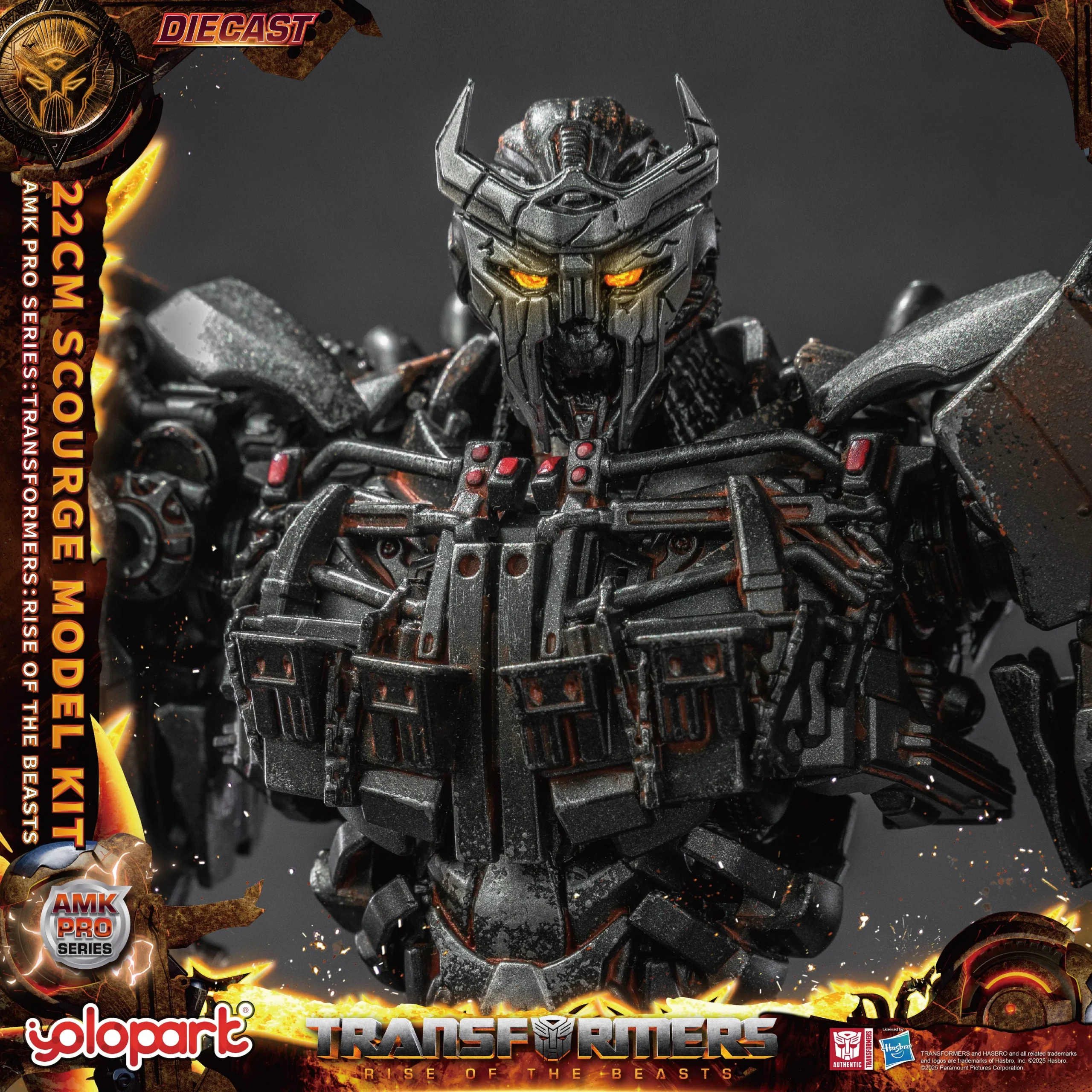 Transformers Rise of the Beasts Scourge AMK Pro Series Model Kit Action Figure By Yolopark